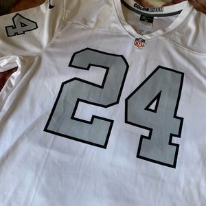 Raiders white color rush jersey